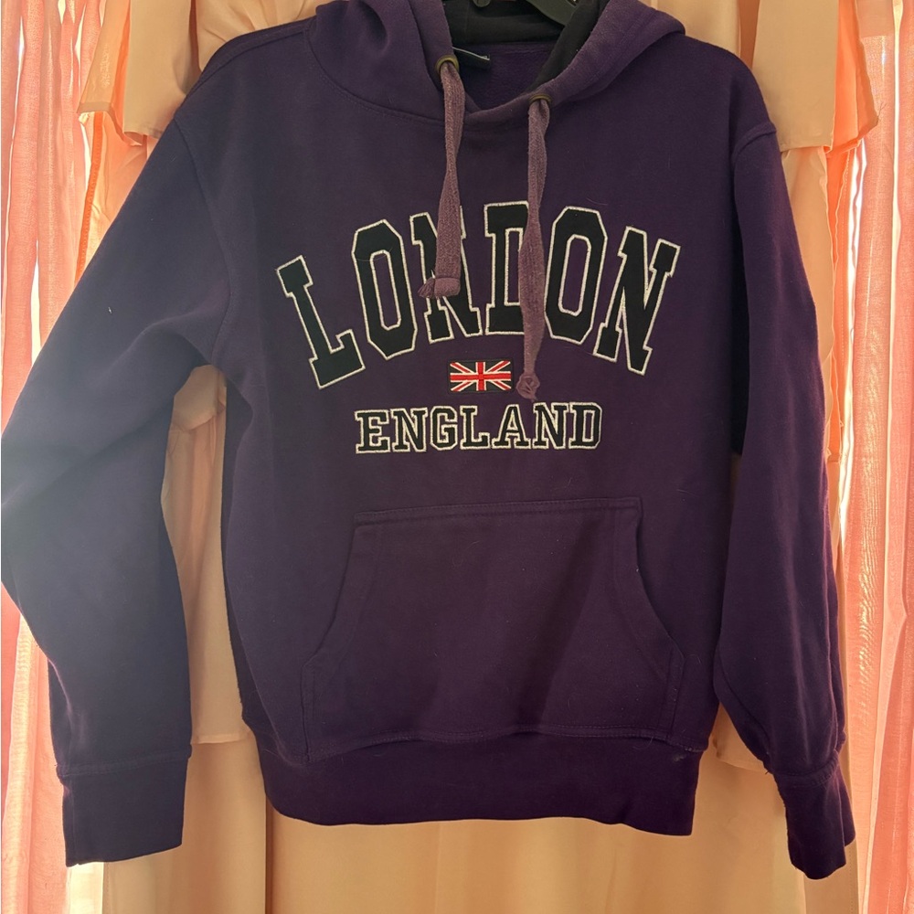Purple London England Hoodie